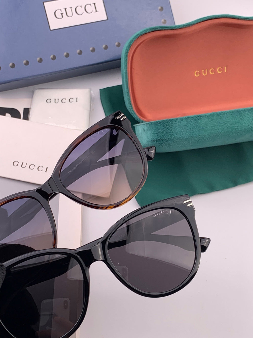 Gucci G2234 Polarized Square Pink Lens Sunglasses for Men & Women - detail image 5