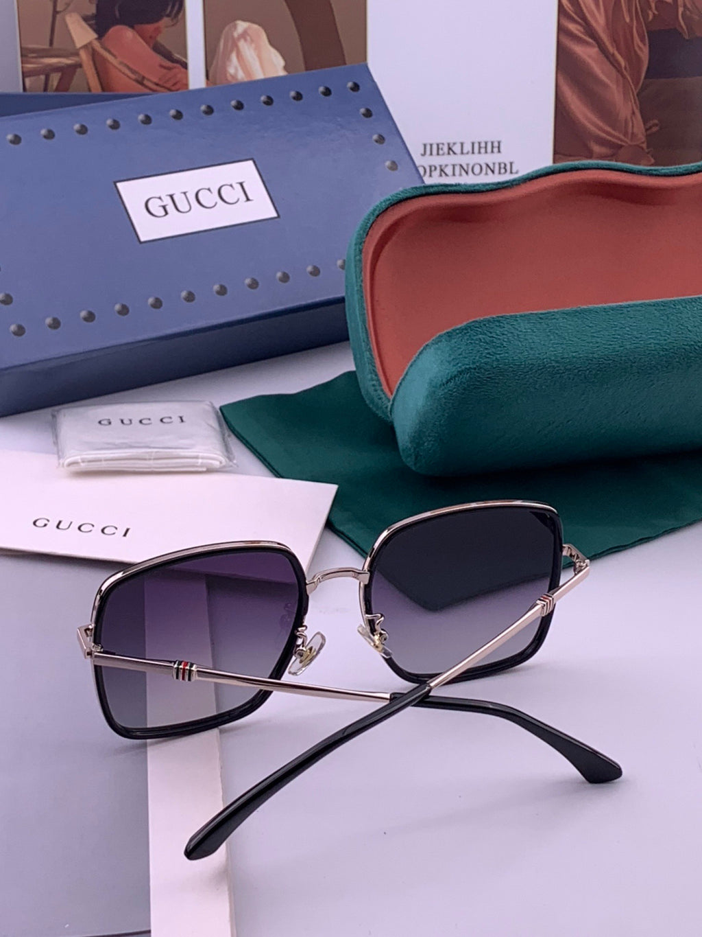 Gucci G1640 Polarized Round Brown Lens Sunglasses for Women - 415135 - detail image 4