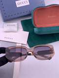 Gucci G0320 Polarized Square Black Lens Sunglasses for Women