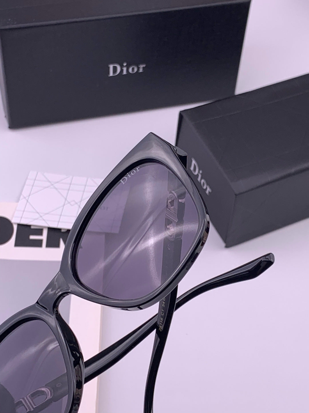 Dior CD67711 Polarized Square Black Lens Sunglasses for Women - 415434 - detail image 6