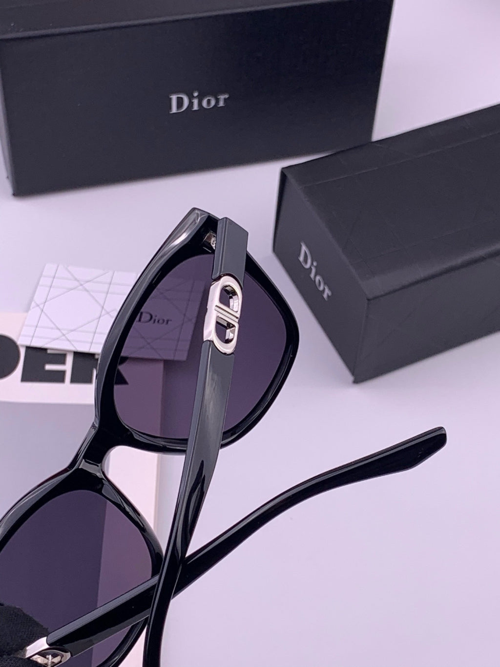 Dior CD67711 Polarized Square Black Lens Sunglasses for Women - 415434 - detail image 5