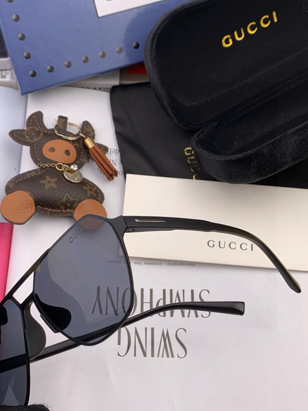 Gucci G3807 Polarized Aviator Brown Lens Sunglasses for Men - 415071 - detail image 5