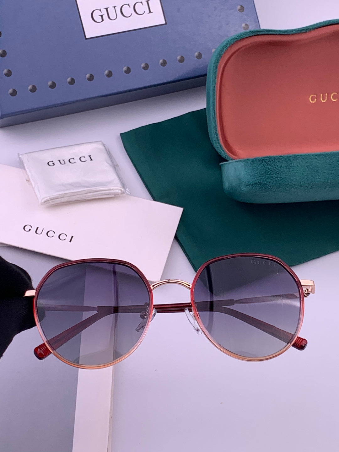 Gucci G2235 Polarized Round Brown Lens Sunglasses for Women - 415042