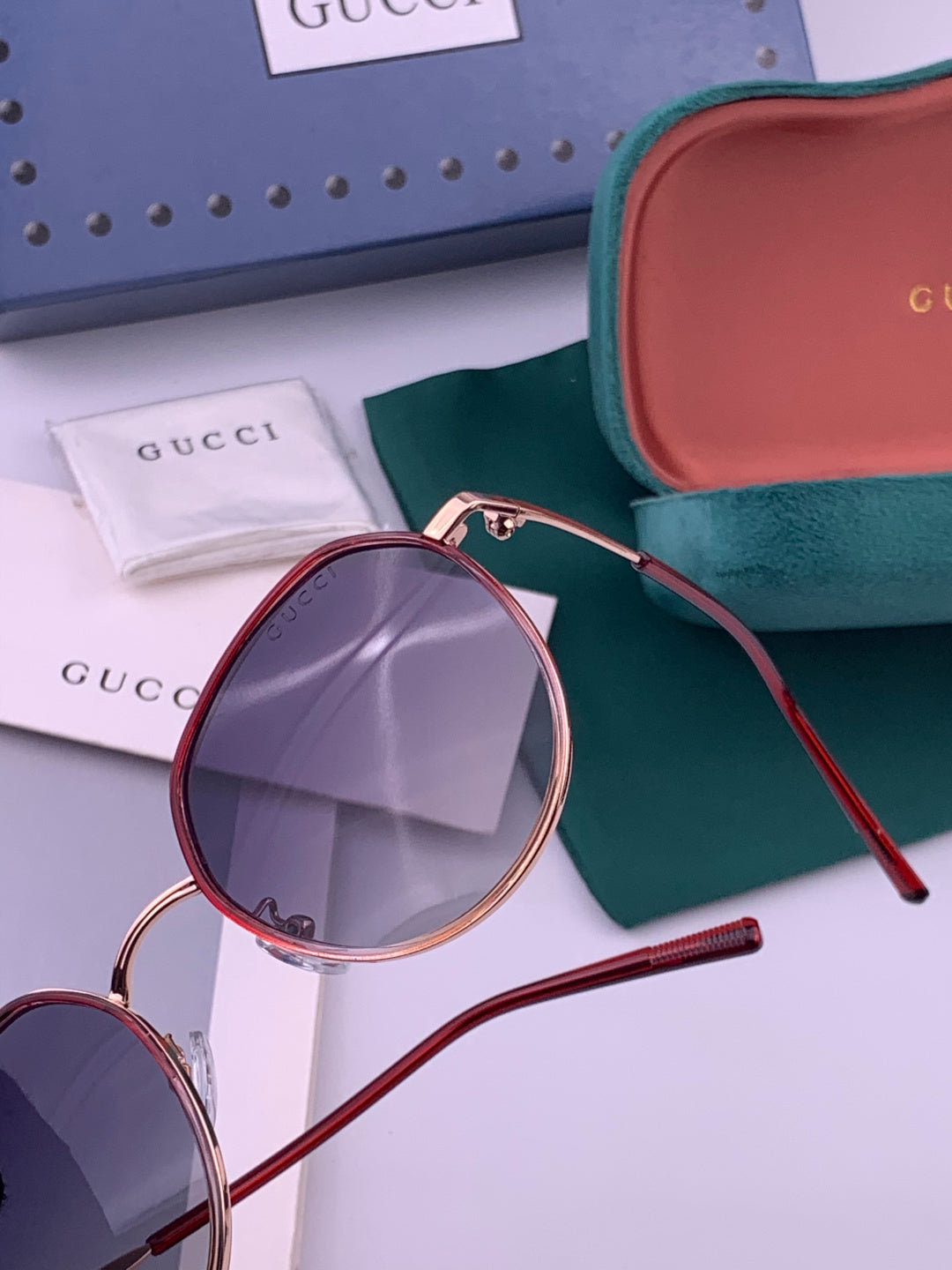 Gucci G2235 Polarized Round Brown Lens Sunglasses for Women - 415042 - detail image 3