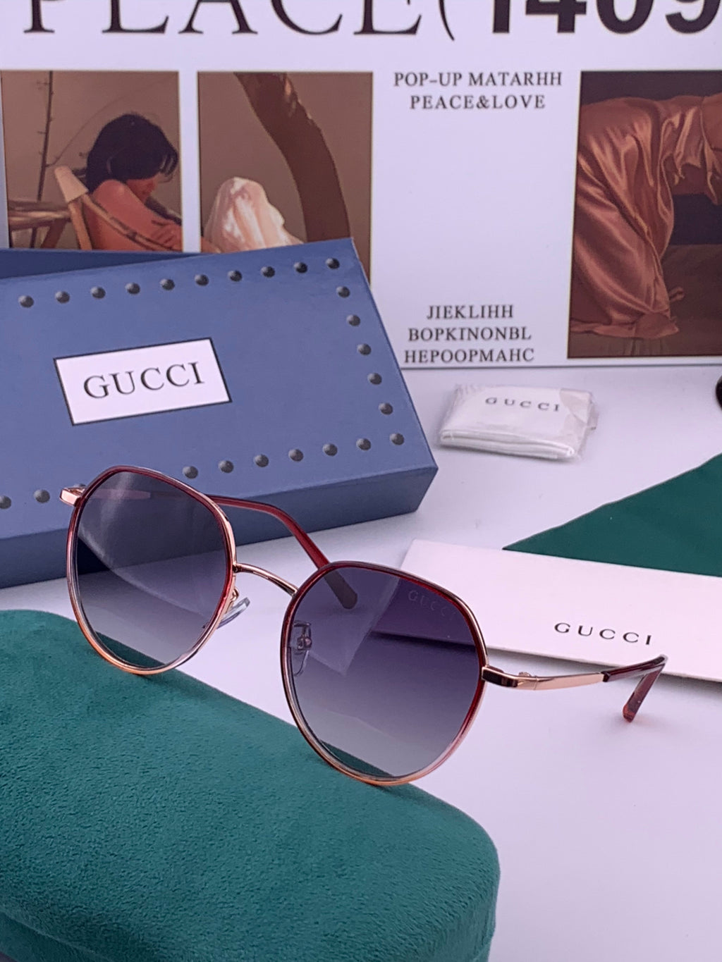 Gucci G2235 Polarized Round Brown Lens Sunglasses for Women - 415042 - detail image 2