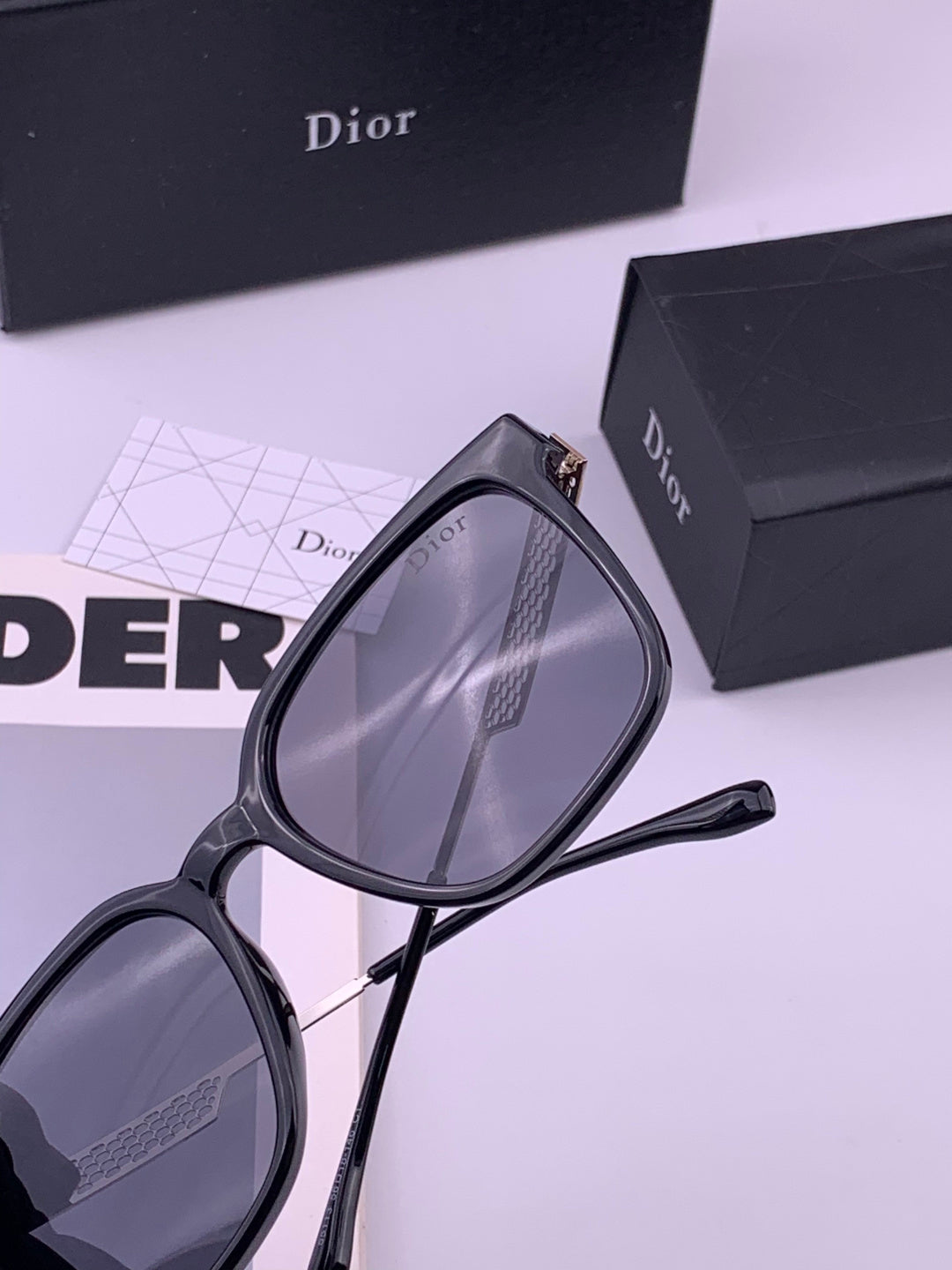 Dior CD35511 Polarized Square Brown Lens Sunglasses for Women - 415457 - detail image 6
