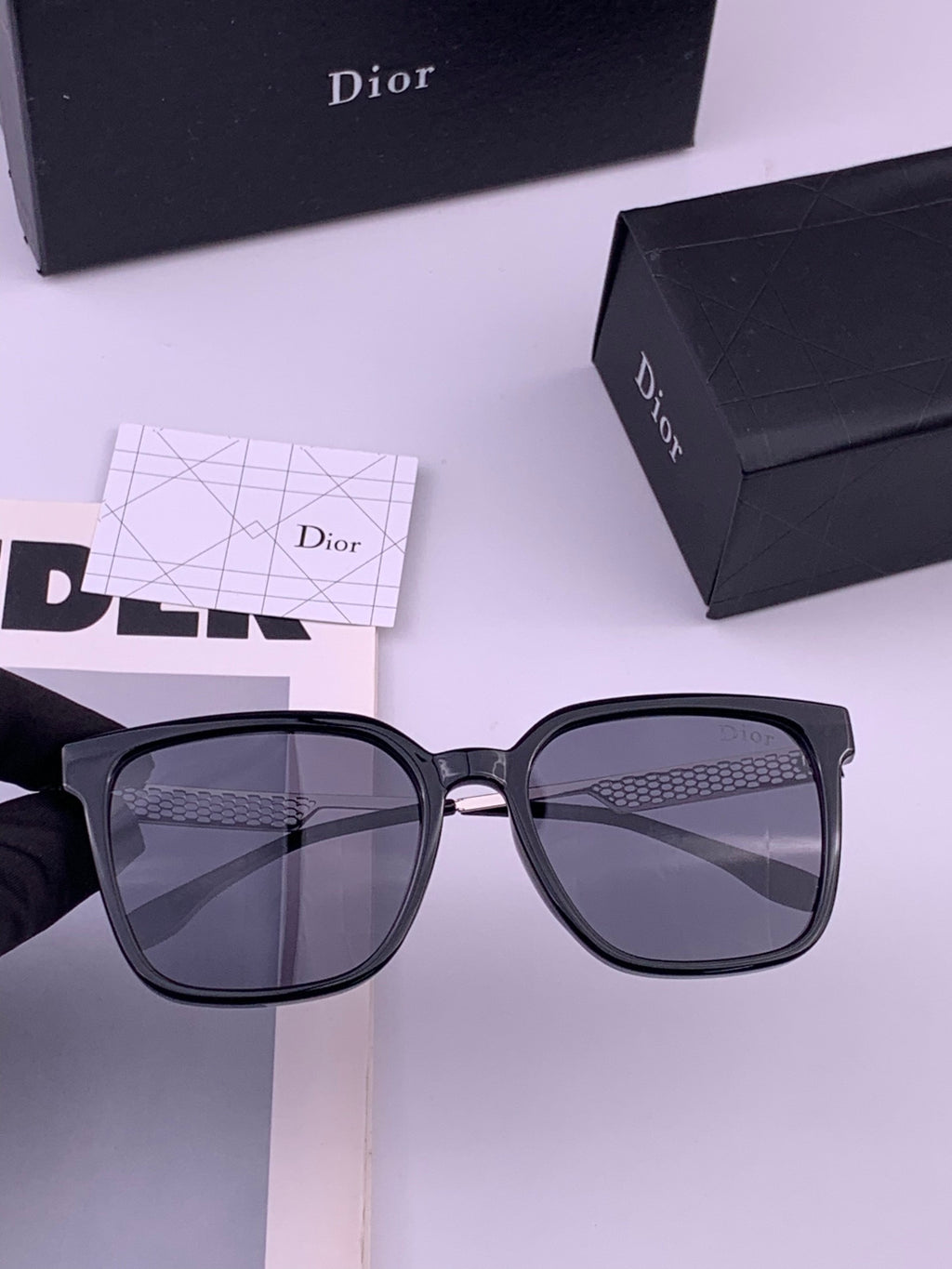 Dior CD35511 Polarized Square Brown Lens Sunglasses for Women - 415457