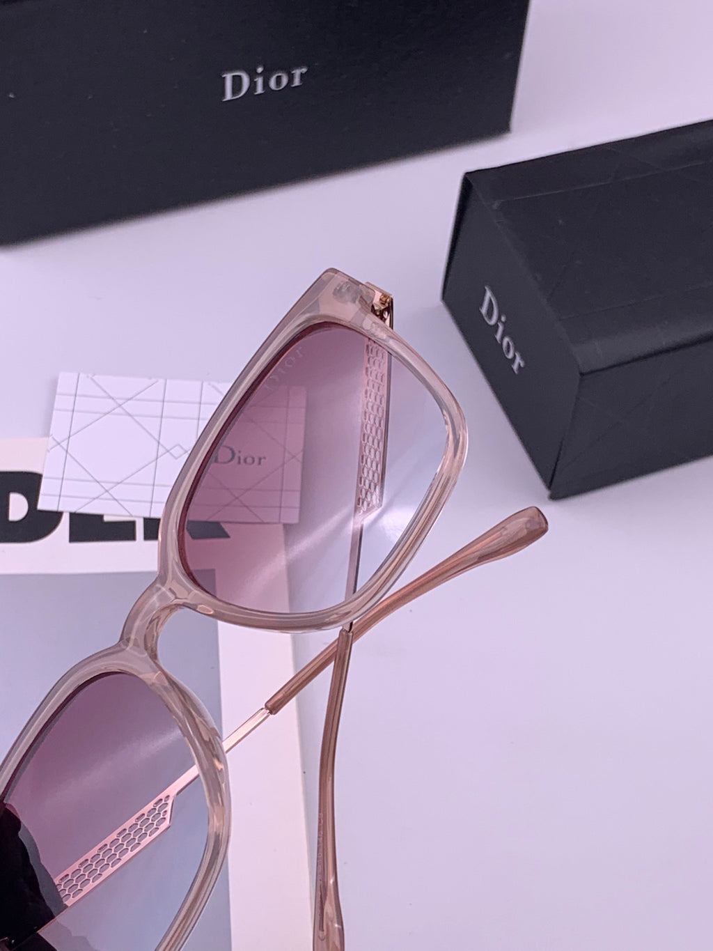 Dior CD35511 Polarized Square Brown Lens Sunglasses for Women - 415458 - detail image 5