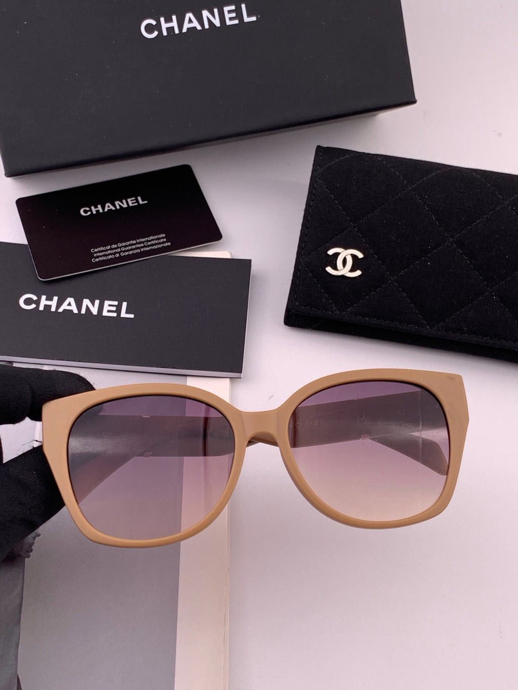 Chanel CH47004 Oversized Purple Lens Sunglasses for Men & Women - 415231