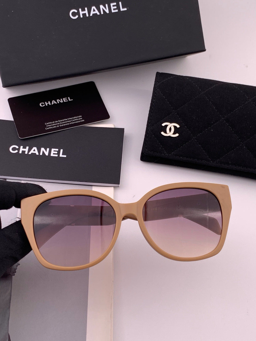 Chanel CH47004 Oversized Purple Lens Sunglasses for Men & Women - 415231