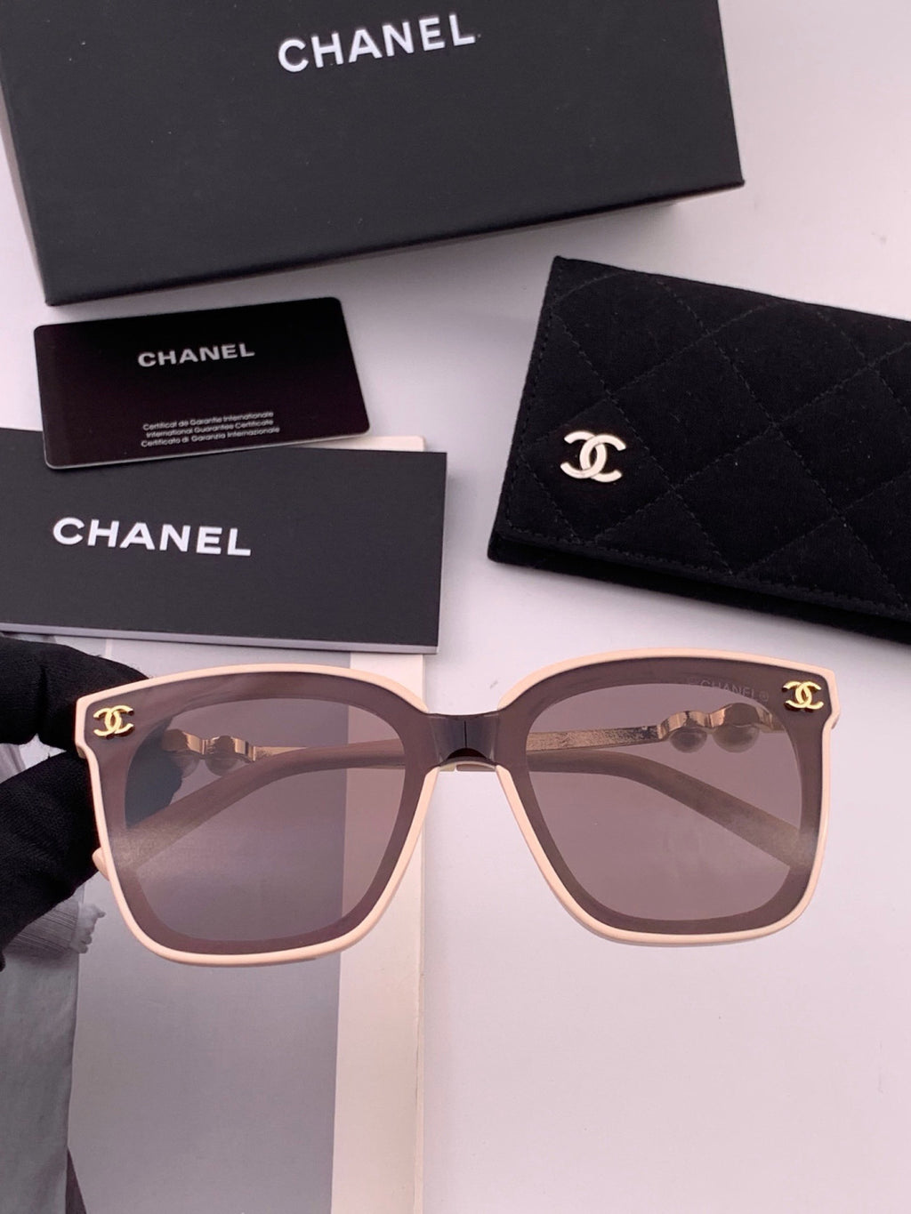 Chanel CH4231 Oversized Black Lens Sunglasses for Men & Women - 415225 - detail image 7