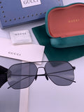Gucci G3227 Polarized Aviator Gold Lens Sunglasses for Men - 415004