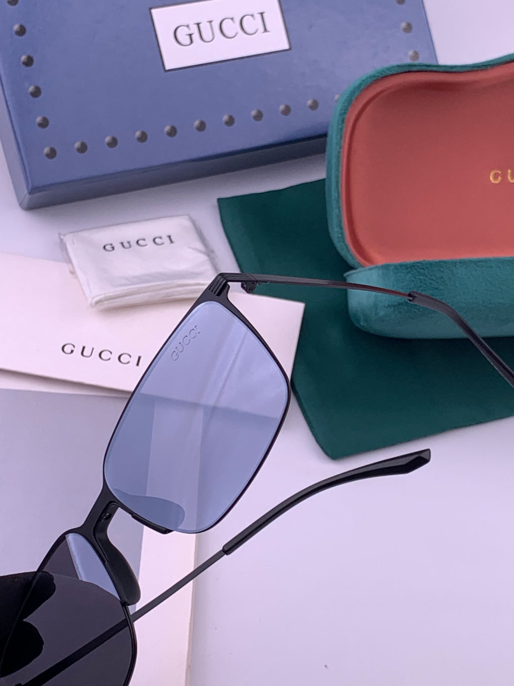 Gucci G01810 Polarized Aviator Gold Lens Sunglasses for Men - 415011 - detail image 3