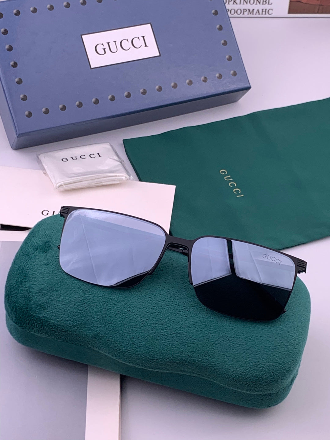 Gucci G01810 Polarized Aviator Gold Lens Sunglasses for Men - 415011 - detail image 7