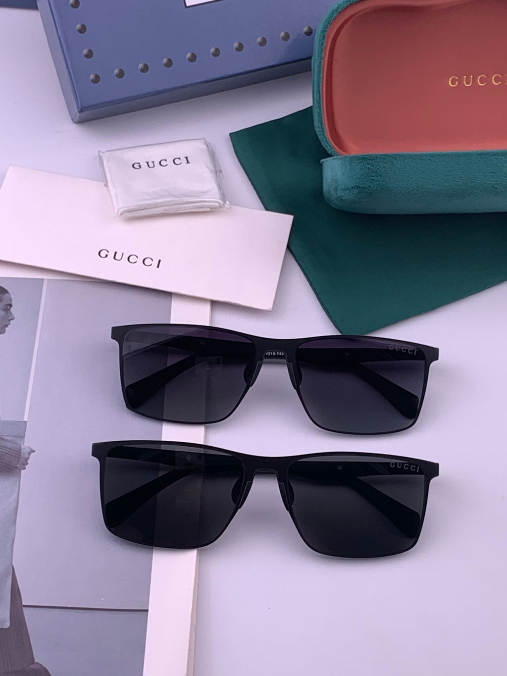 Gucci G197 Polarized Aviator Gold Lens Sunglasses for Men - 415017 - detail image 6