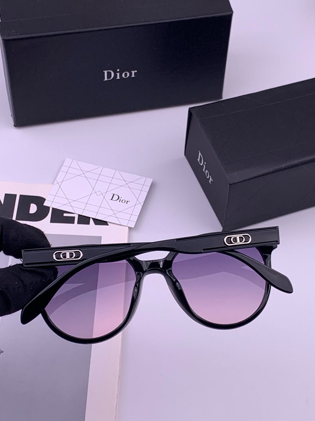 Dior CD5106 Polarized Square Brown Lens Sunglasses for Women - 431709 - detail image 6