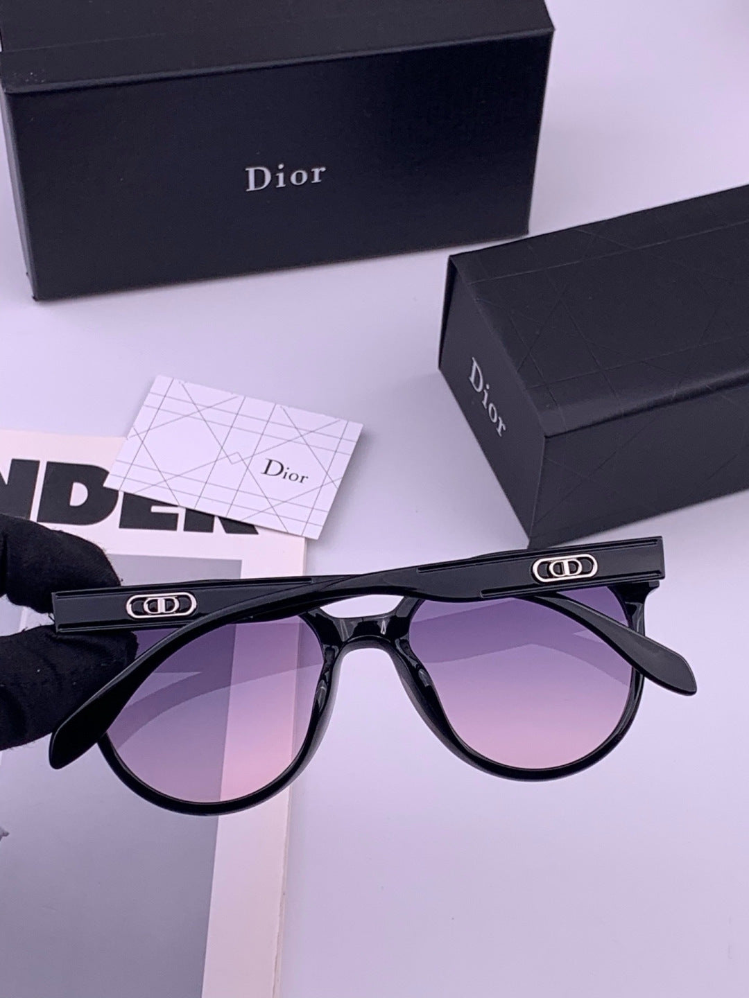 Dior CD5106 Polarized Square Brown Lens Sunglasses for Women - 431709 - detail image 6