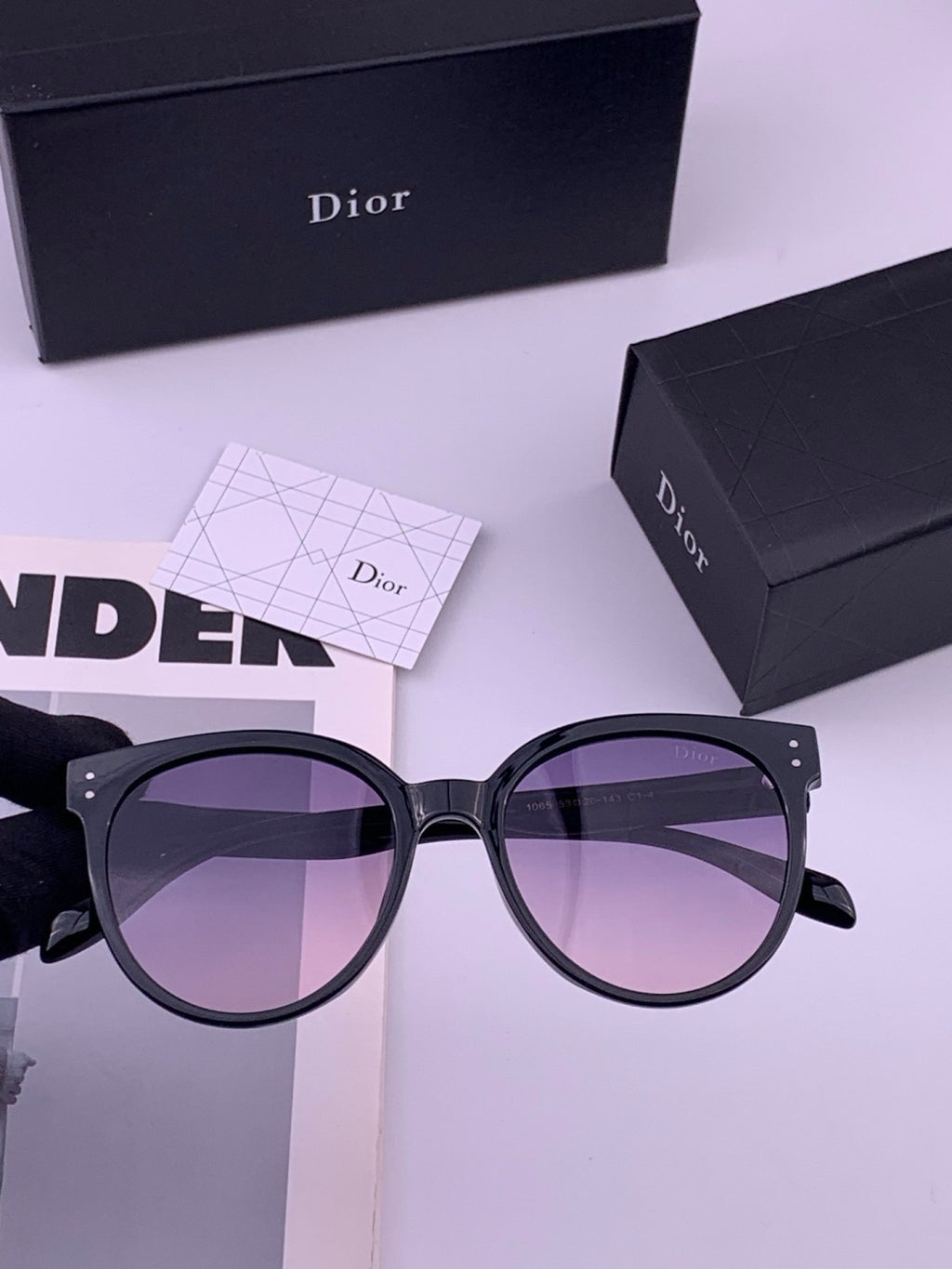 Dior CD5106 Polarized Square Brown Lens Sunglasses for Women - 431709 - detail image 2