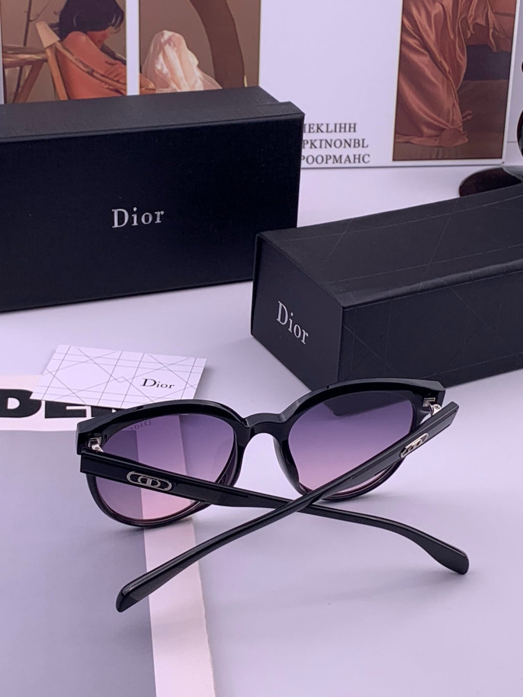 Dior CD5106 Polarized Square Brown Lens Sunglasses for Women - 431709 - detail image 7