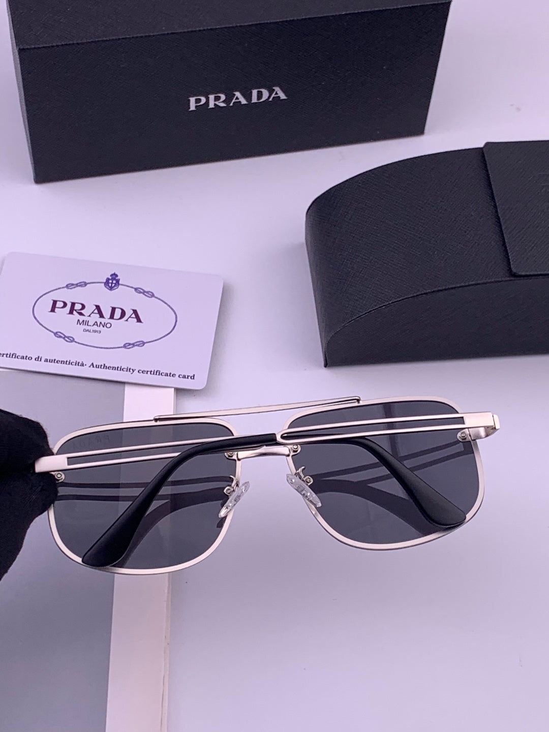 Prada P880665 Polarized Fashion Gray Lens Sunglasses for Men - 432099 - detail image 4