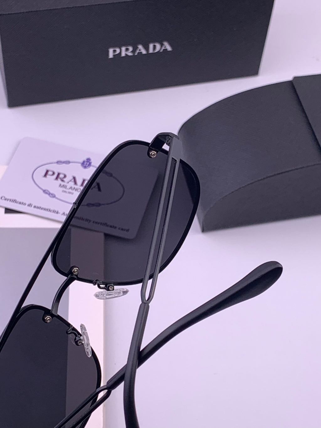 Prada P880665 Polarized Fashion Gray Lens Sunglasses for Men - 432100 - detail image 5