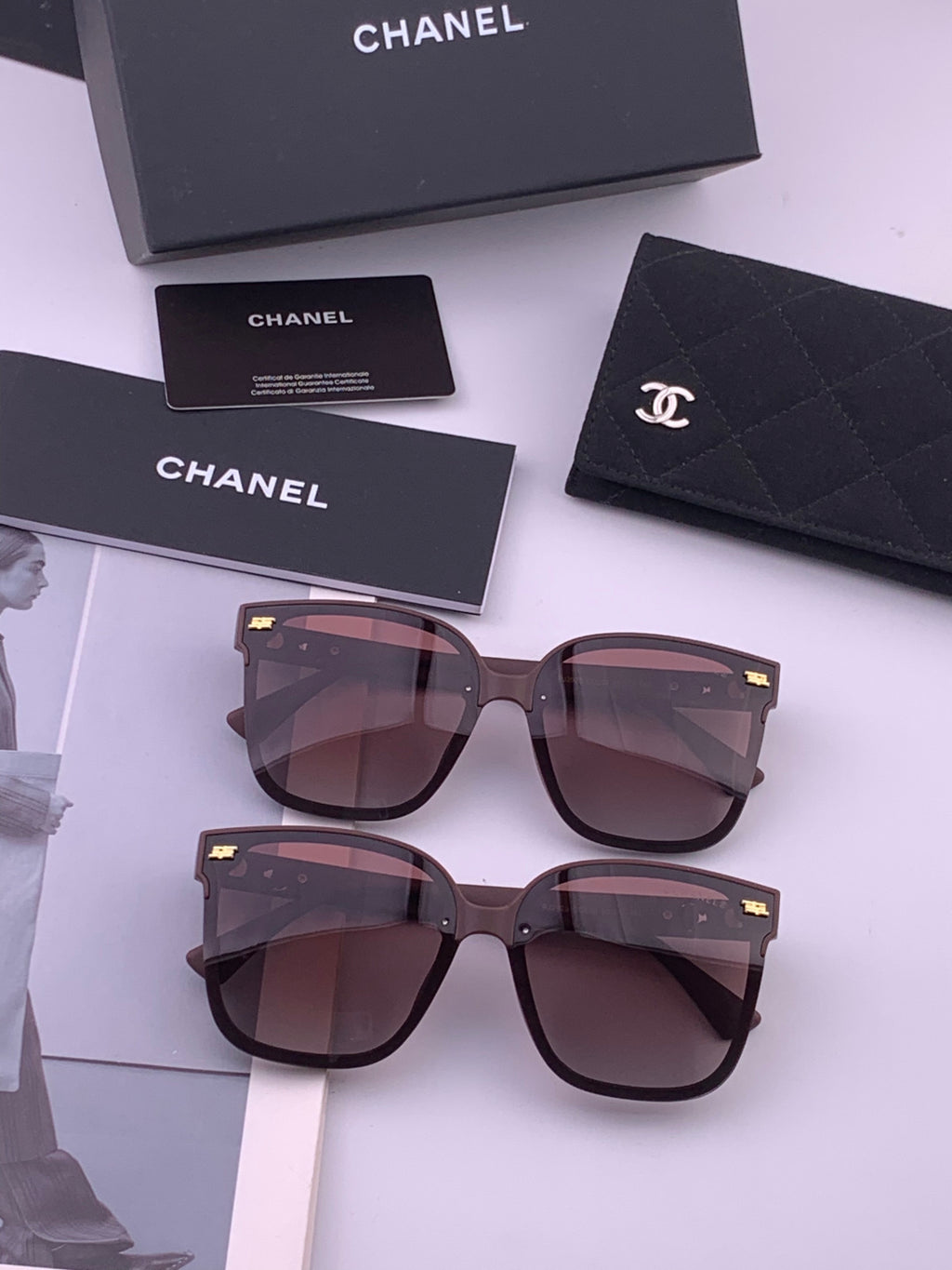 Chanel CH5292 Polarized Round Black Lens Sunglasses for Men & Women - 431609 - detail image 7