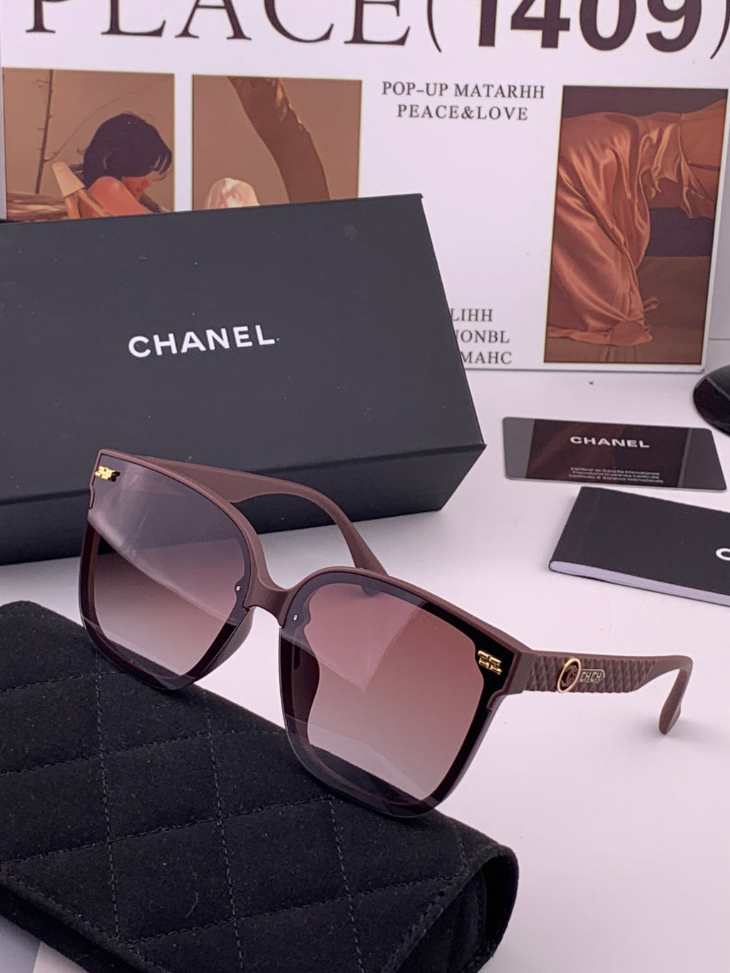 Chanel CH5292 Polarized Round Black Lens Sunglasses for Men & Women - 431609 - detail image 2