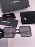 Chanel CH6711 Polarized Square Gold Lens Sunglasses for Women - 431613