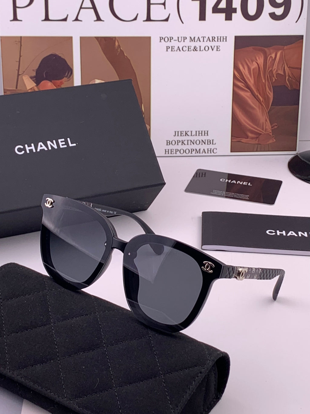 Chanel CH3620 Polarized Square Brown Lens Sunglasses for Men & Women - 431590 - detail image 2