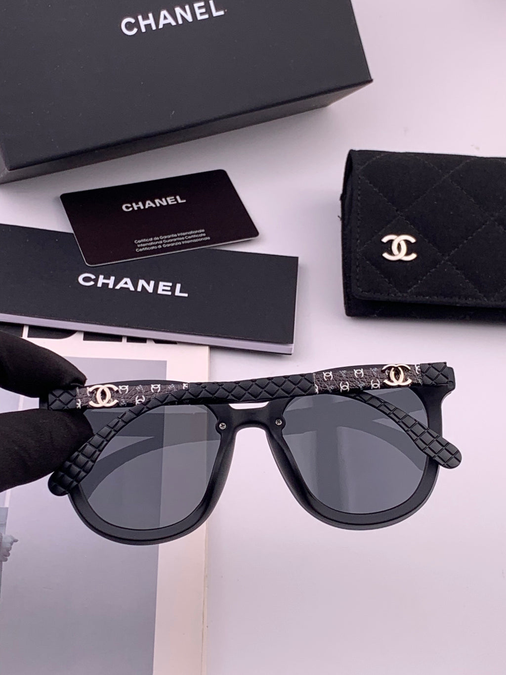 Chanel CH3620 Polarized Square Brown Lens Sunglasses for Men & Women - 431590 - detail image 6
