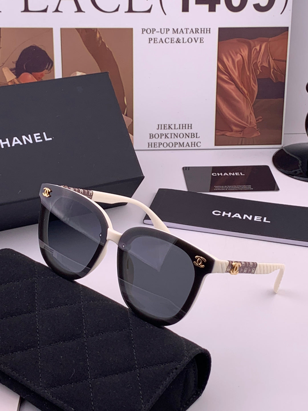 Chanel CH3620 Polarized Square Brown Lens Sunglasses for Men & Women - 431591 - detail image 2