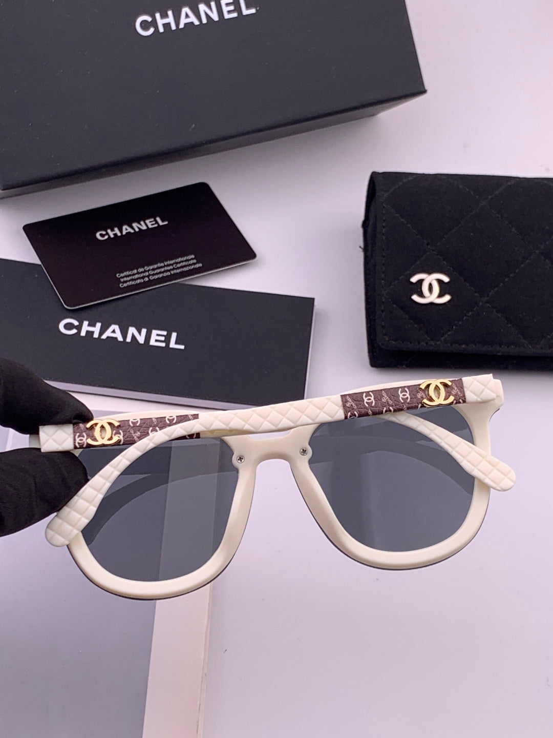 Chanel CH3620 Polarized Square Brown Lens Sunglasses for Men & Women - 431591 - detail image 7