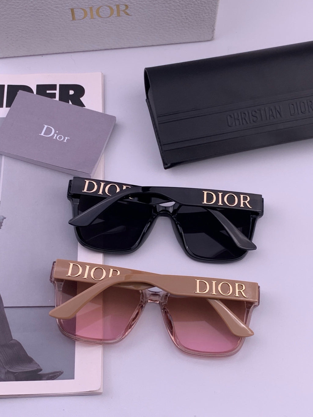 Dior D6895 Square Pink Lens Sunglasses for Men & Women - 431794 - detail image 5