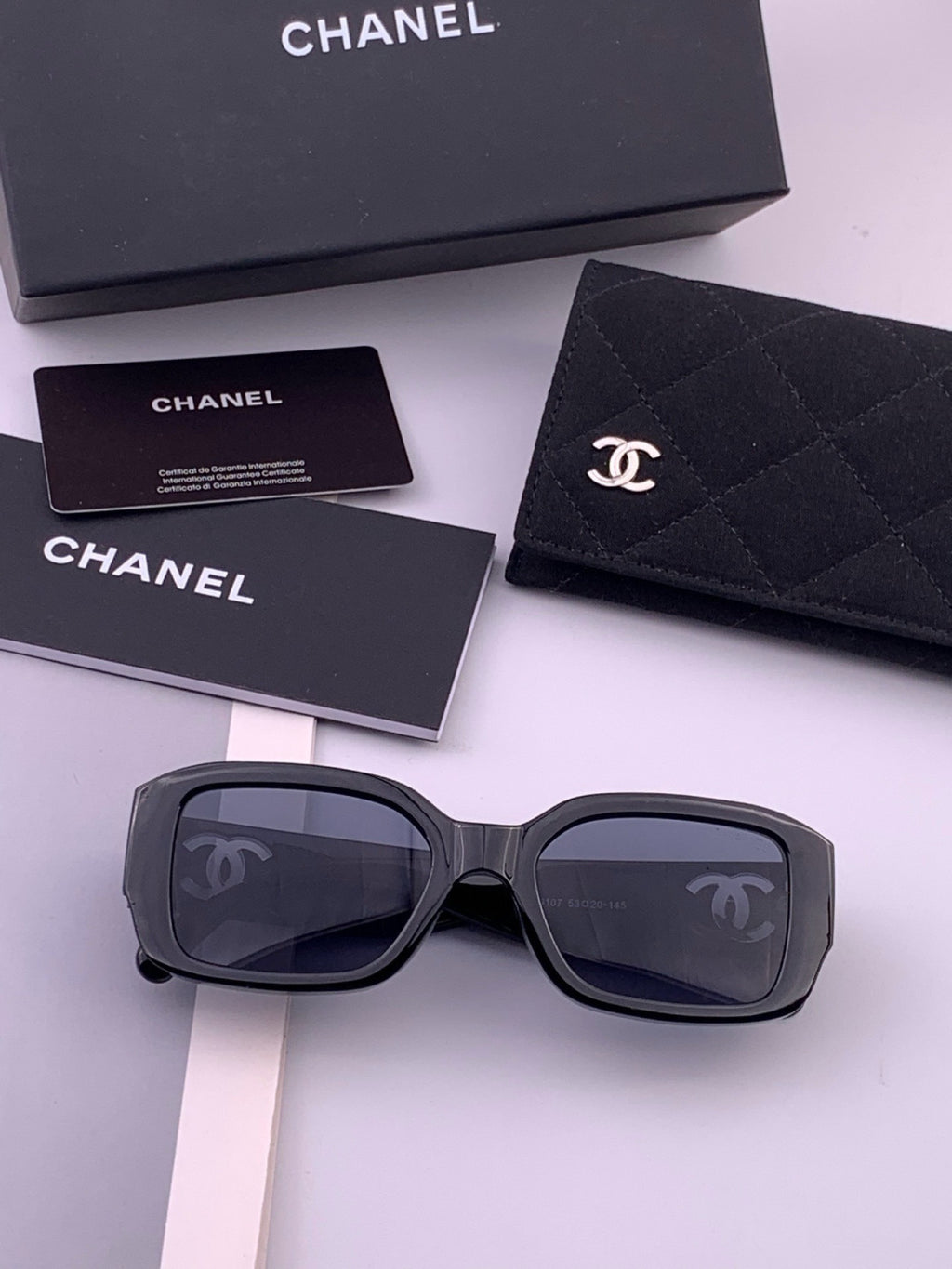 Chanel CH76910 Square Black Lens Sunglasses for Men & Women - 431575 - detail image 7