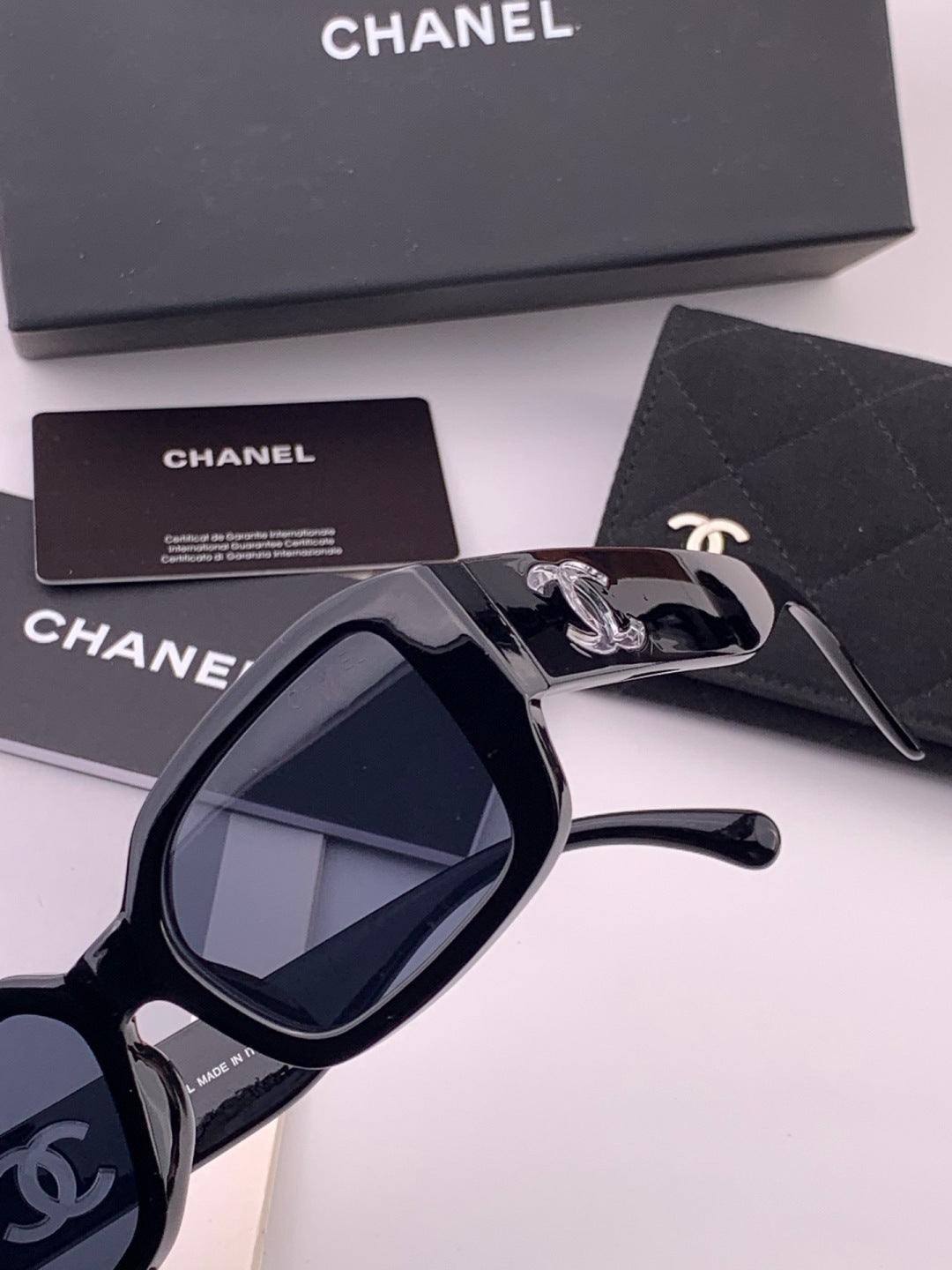 Chanel CH76910 Square Black Lens Sunglasses for Men & Women - 431575 - detail image 3