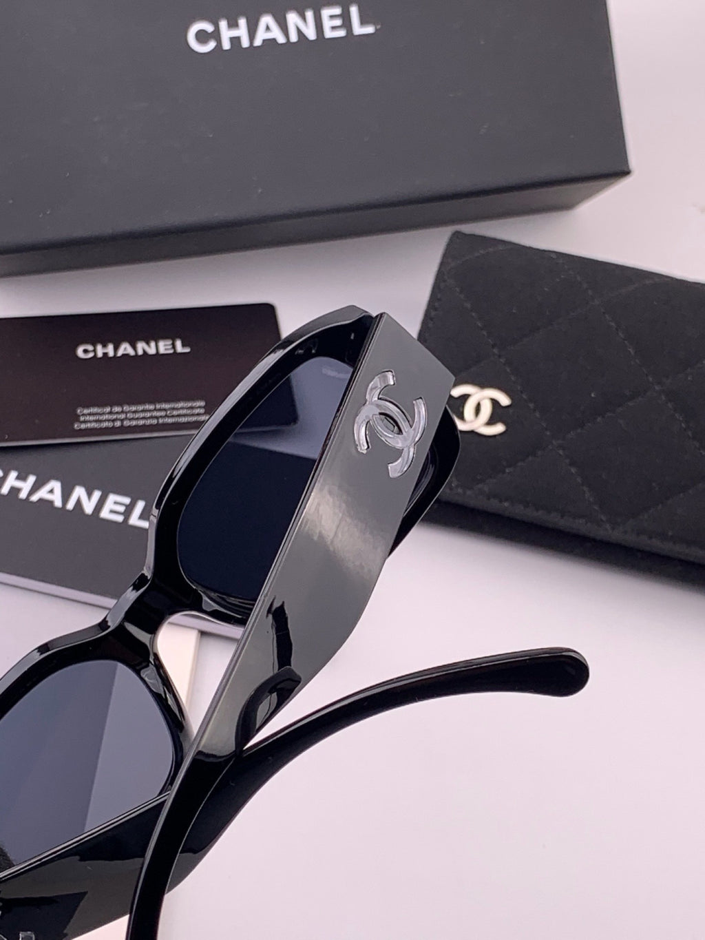 Chanel CH76910 Square Black Lens Sunglasses for Men & Women - 431575 - detail image 5
