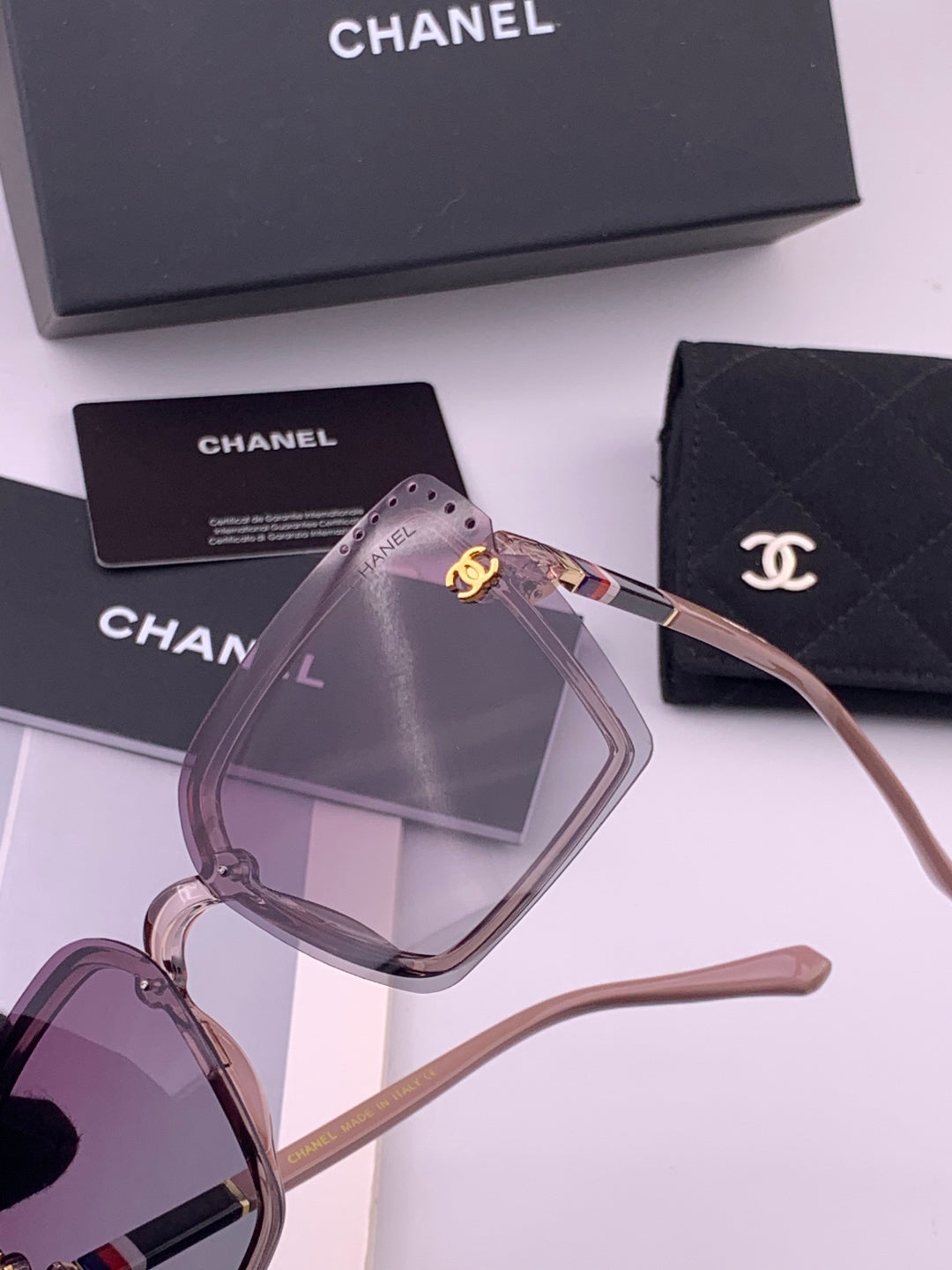 Chanel CH026 Square Brown Lens Sunglasses for Men & Women - 431580 - detail image 2