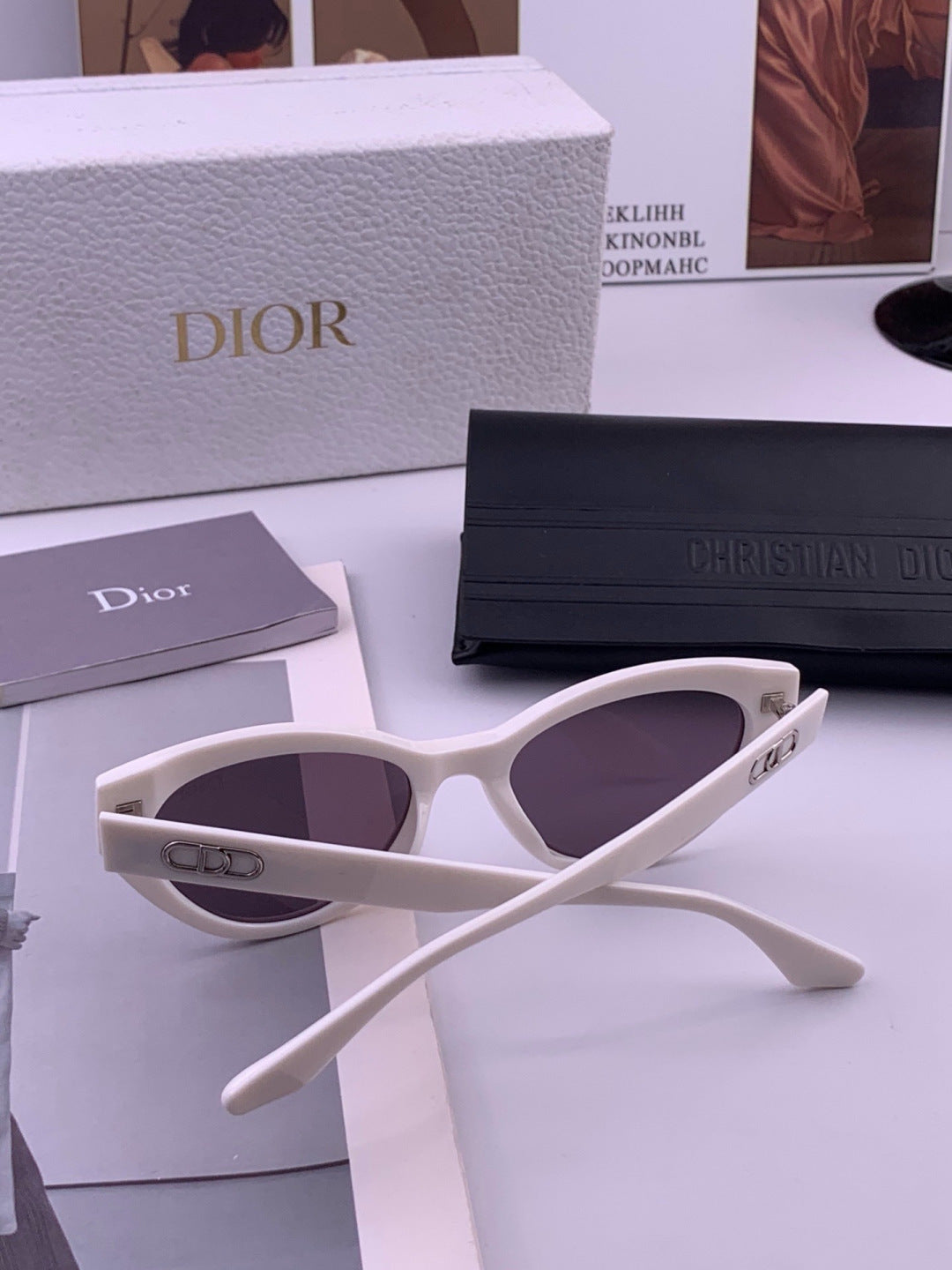 Dior D4109 Polarized Square Pink Lens Sunglasses for Men & Women - 431771 - detail image 4