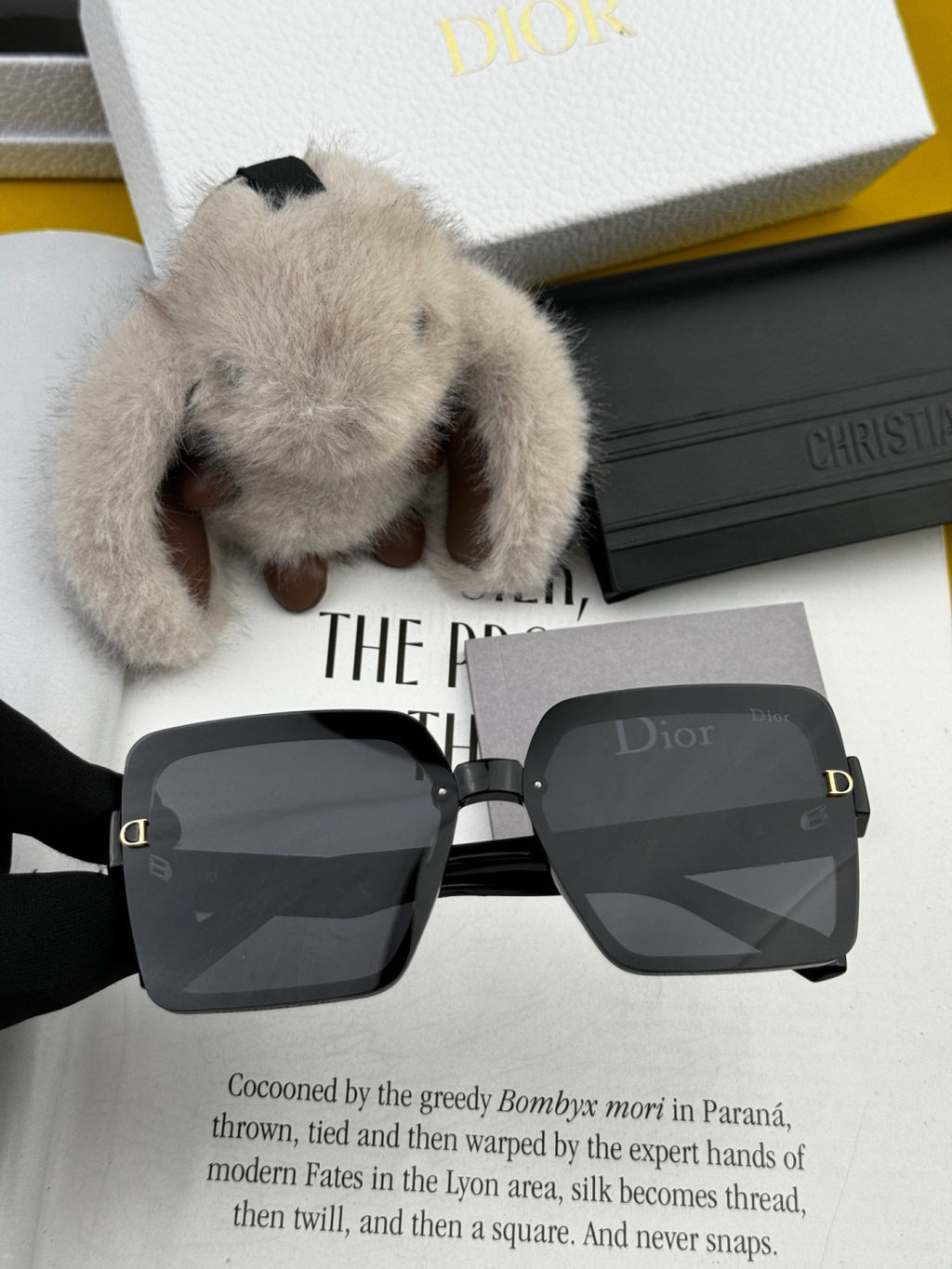 Dior CD6251 Polarized Square Black Lens Sunglasses for Women - 431773 - detail image 2