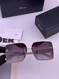 Dior D5290 Polarized Square Black Lens Sunglasses for Men & Women - 431774