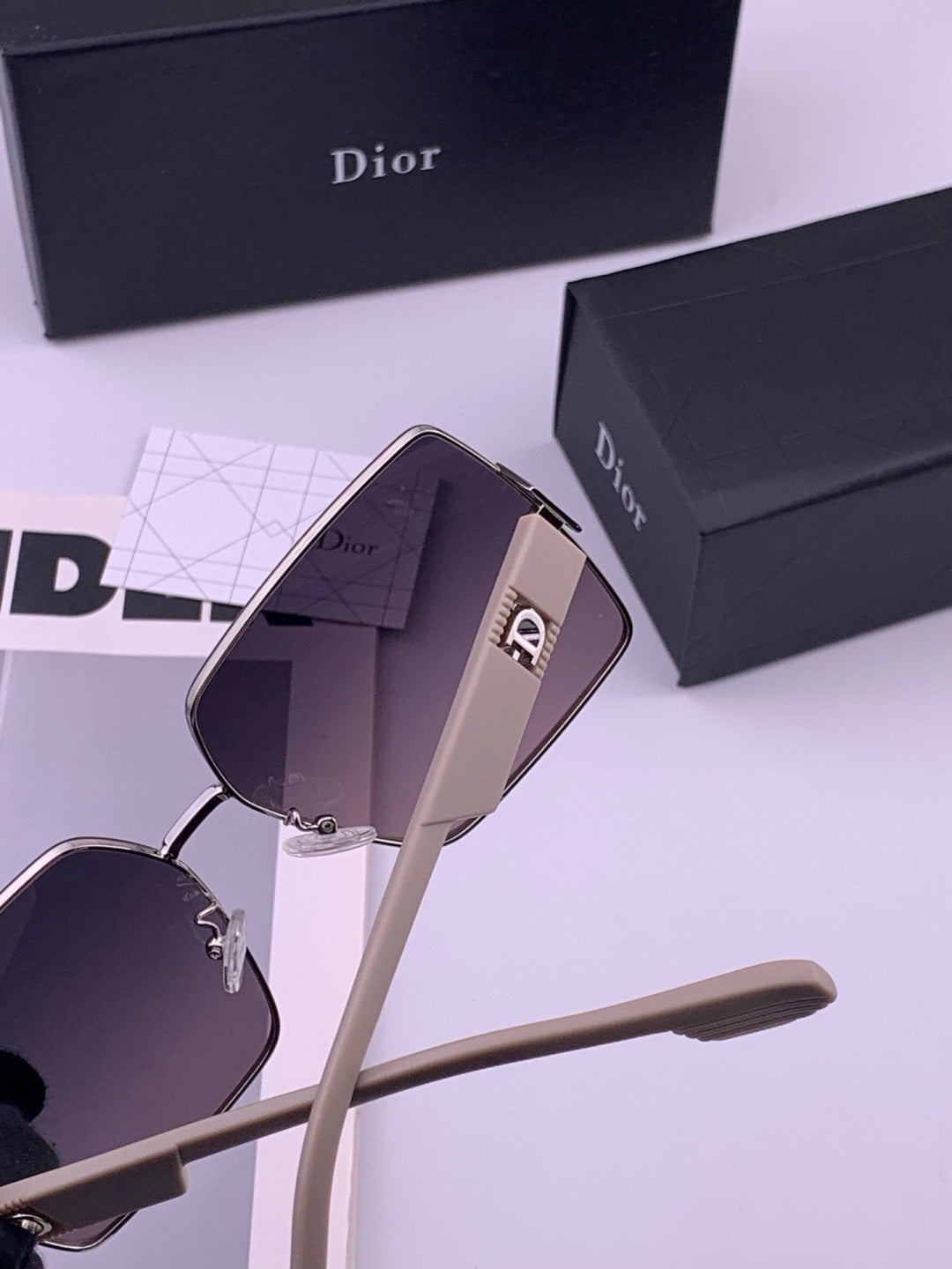 Dior CD1190 Square Brown Lens Sunglasses for Women - 449111 - detail image 6