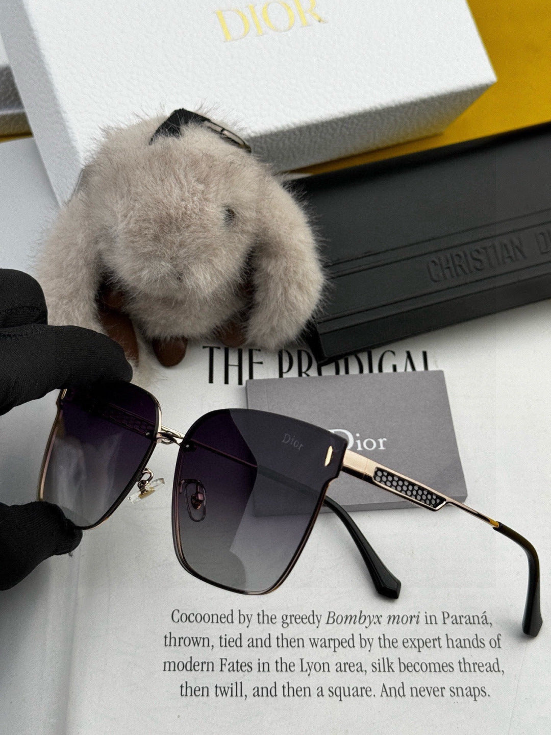 Dior CD9640 Polarized Rimless Black Lens Sunglasses for Men & Women - 449112 - detail image 4