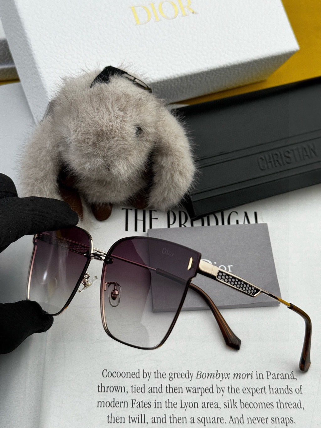 Dior CD9640 Polarized Rimless Black Lens Sunglasses for Men & Women - 449112 - detail image 3