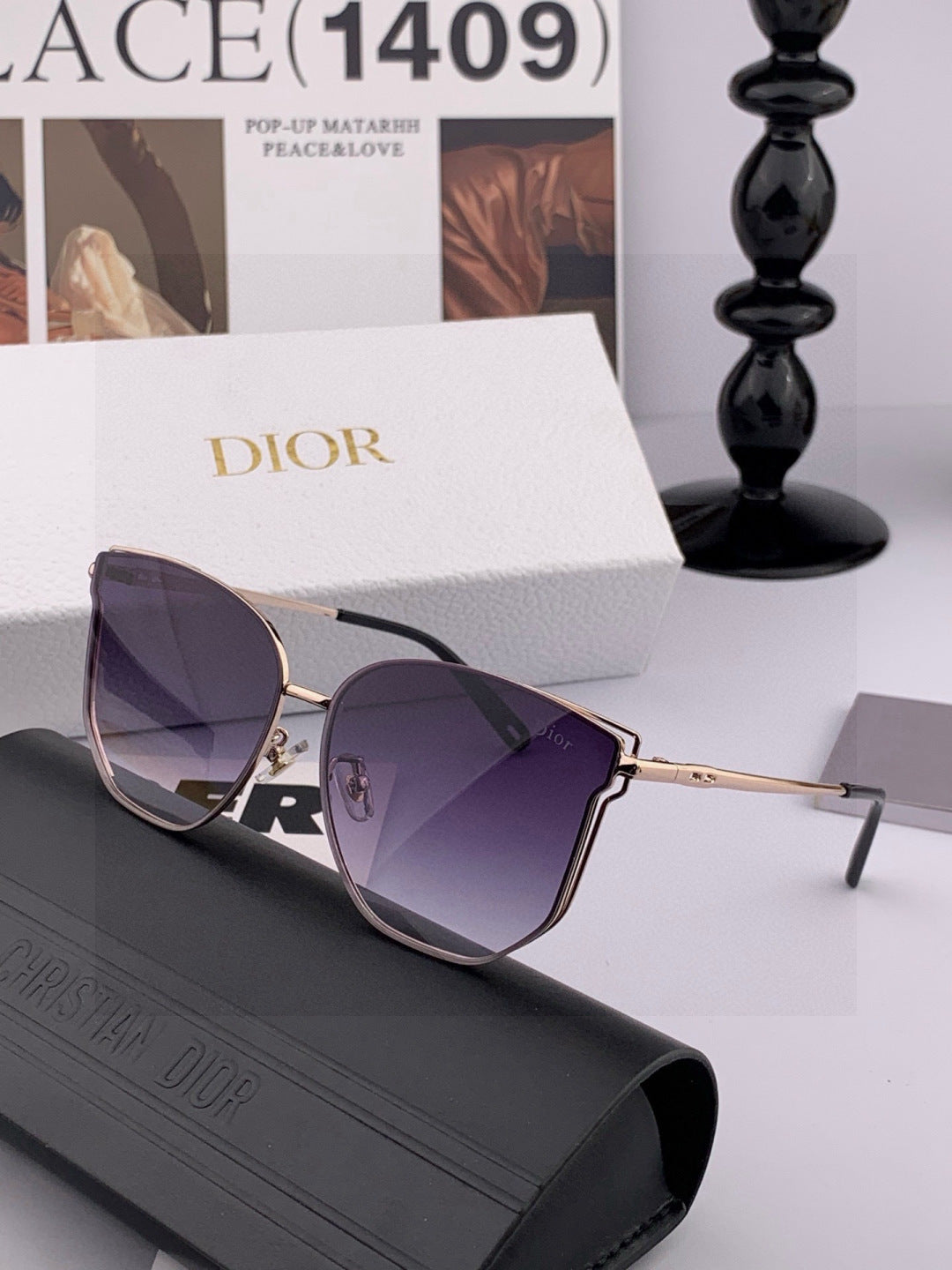 Dior CD4635 Polarized Rimless Gold Lens Sunglasses for Men & Women - 449114 - detail image 4