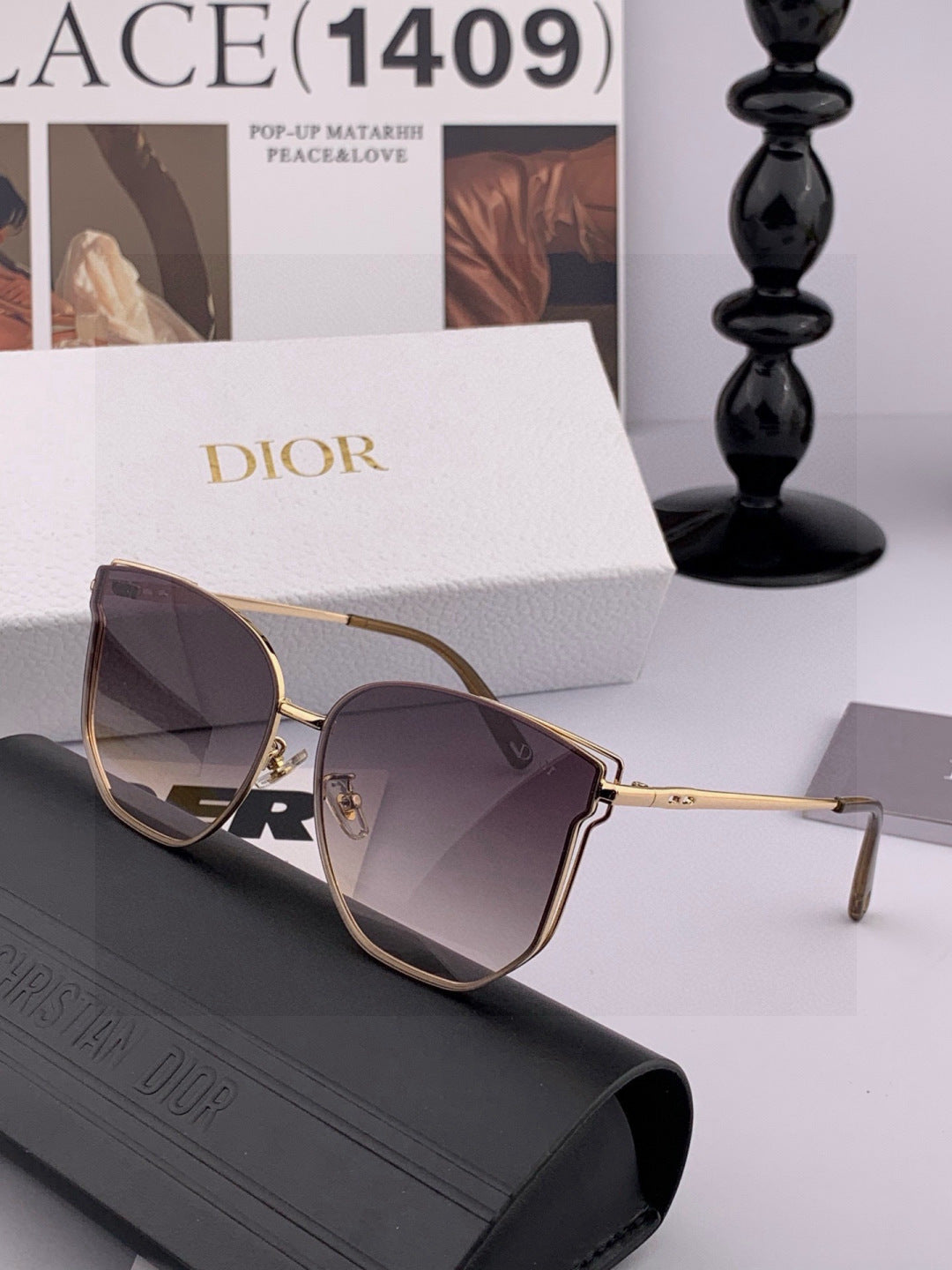 Dior CD4635 Polarized Rimless Gold Lens Sunglasses for Men & Women - 449114 - detail image 5