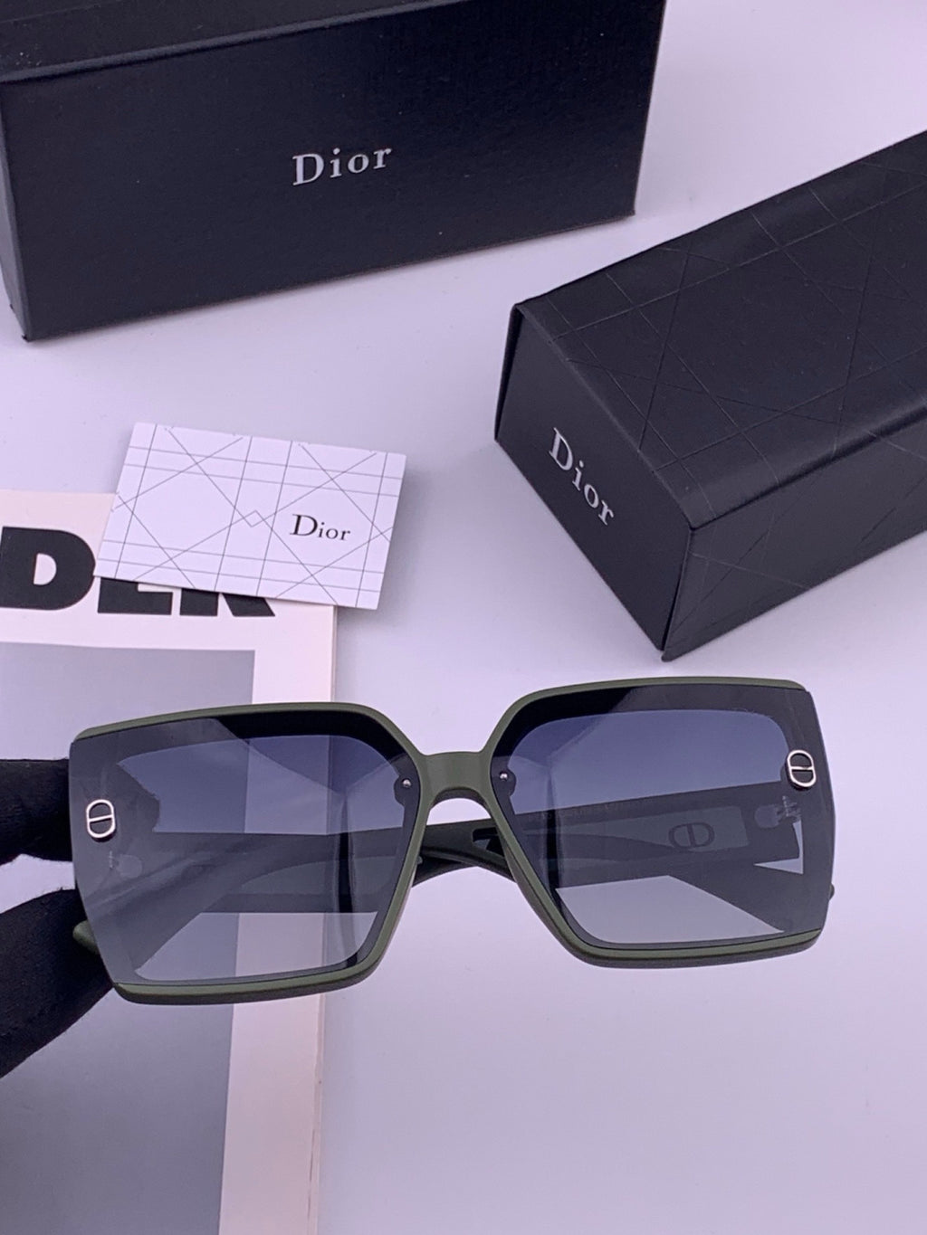 Dior CD3917 Polarized Square Gold Lens Sunglasses for Women - 449102