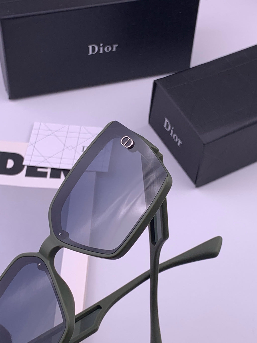 Dior CD3917 Polarized Square Gold Lens Sunglasses for Women - 449102 - detail image 5