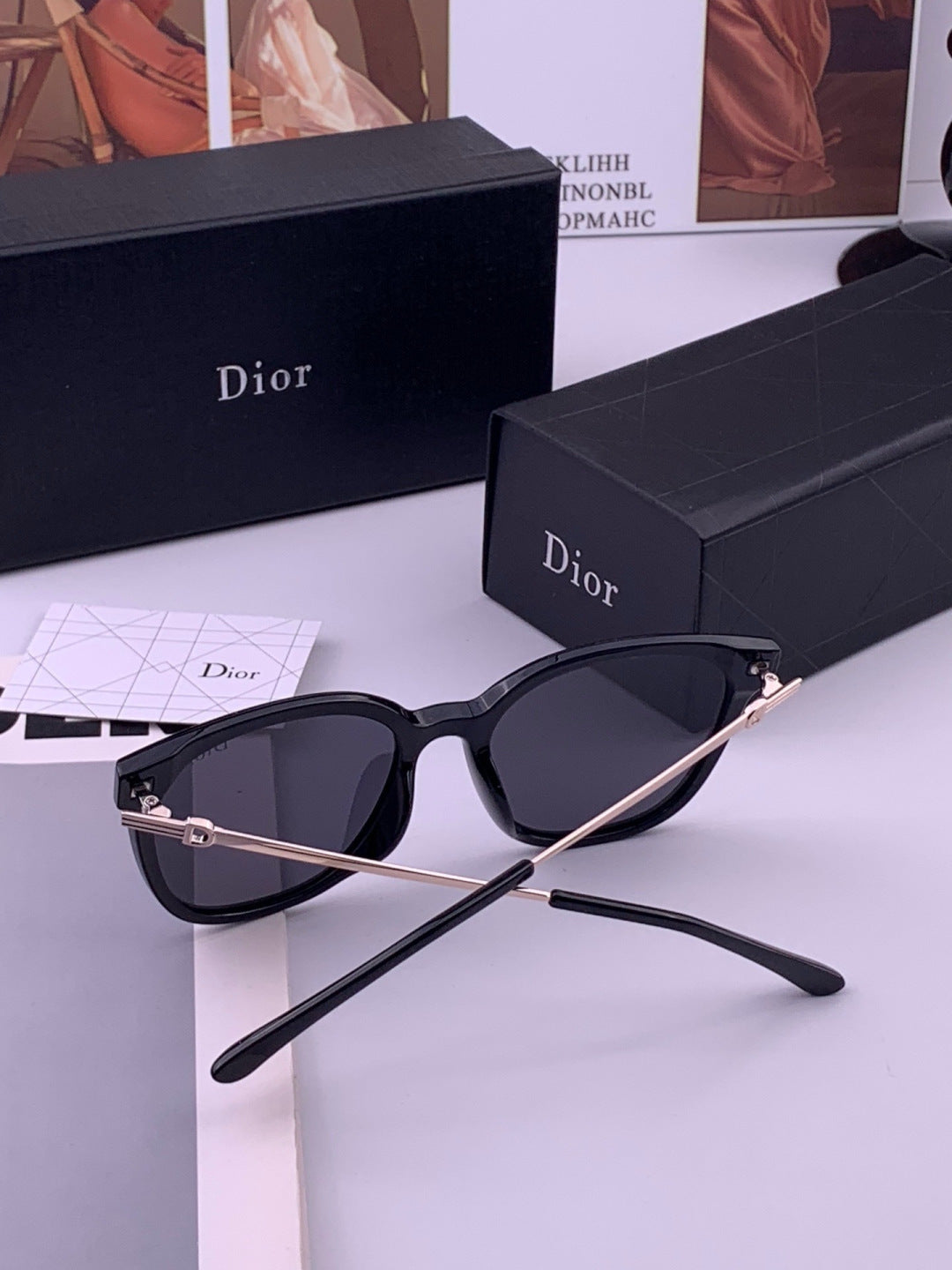 Dior D31101 Polarized Square Black Lens Sunglasses for Men & Women - 449097 - detail image 6
