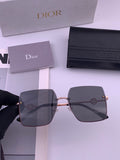 Dior CD7371 Lightweight Rimless Black Lens Sunglasses for Women - 449170