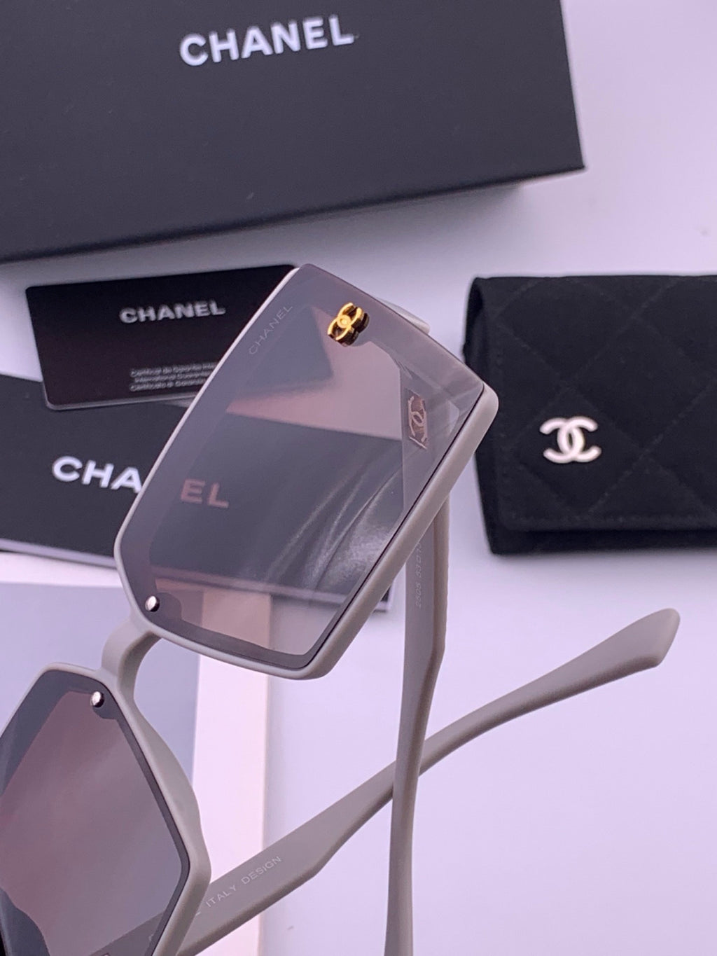 Chanel CH5250 Polarized Square Brown Lens Sunglasses for Women - 449052 - detail image 3